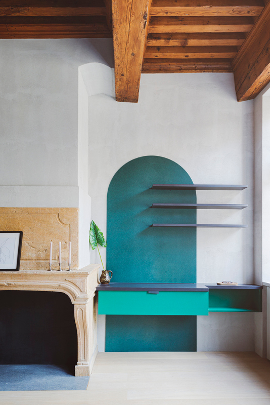 Desain Rumah Modern 80 m2 Hanya dengan 1 Warna Hijau! / Studio Razavi Architecture / Simone Bossi 7